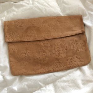 Florenzo Vintage Genuine Leather Clutch Purse